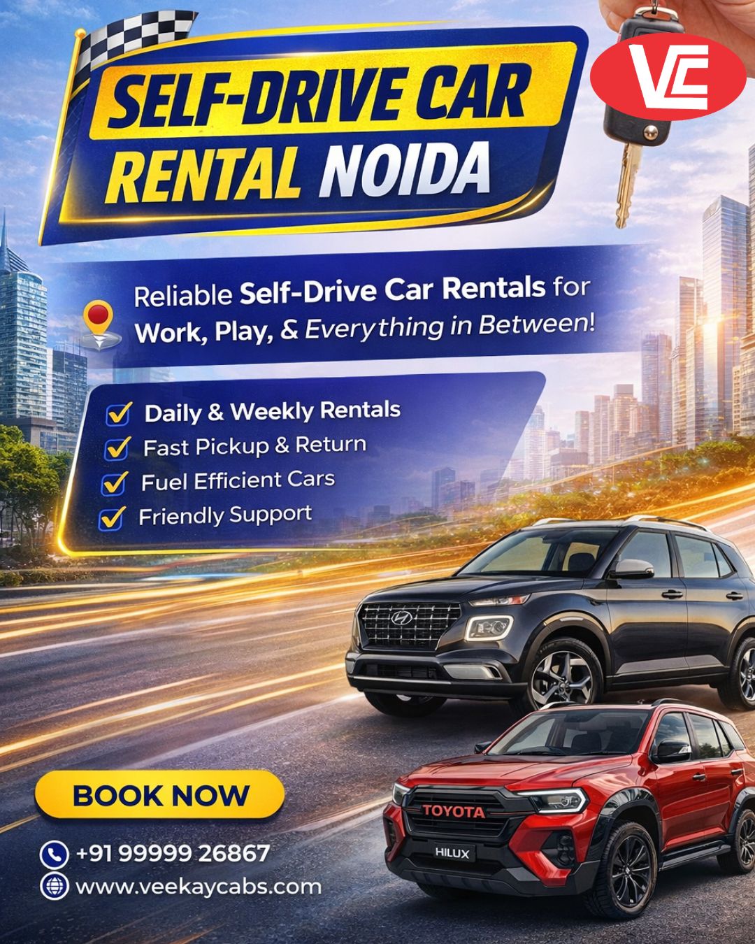 veekaycabs Self drive car