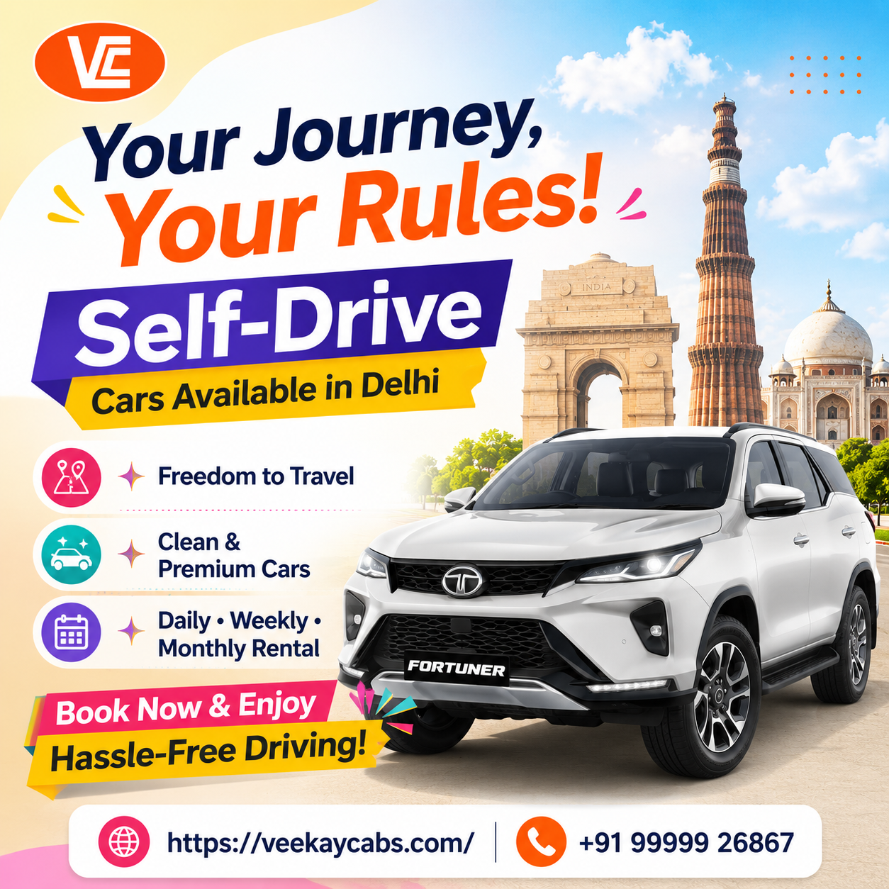veekaycabs Self drive car