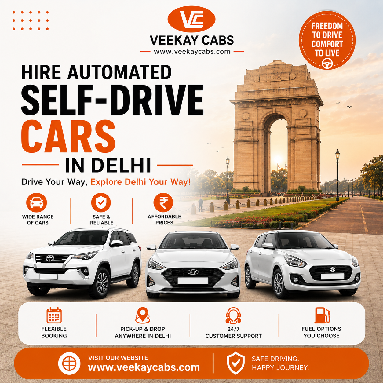 veekaycabs Self drive car